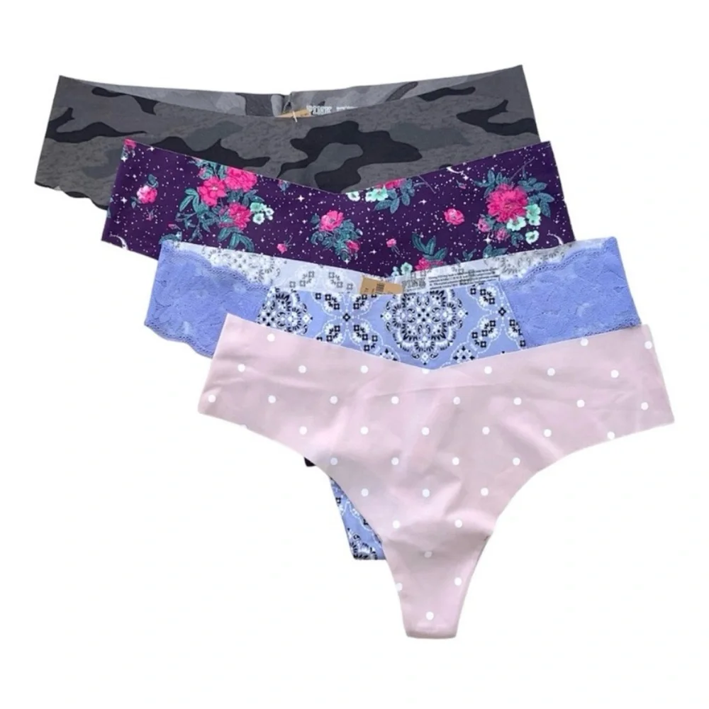 4pk Victoria’s Secret Thong Panty Lot XL new - Picture 5 of 5